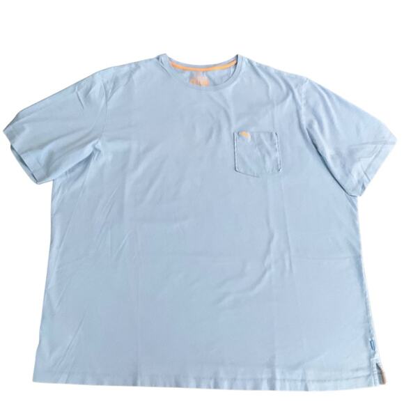 Tommy Bahama Men’s Light Blue Short Sleeve Relax Pocket Tee Size 3XT - Picture 1 of 7